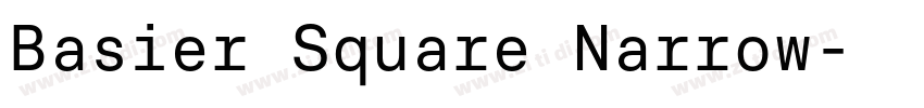 Basier Square Narrow字体转换